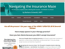 Tablet Screenshot of navigatingtheinsurancemaze.com